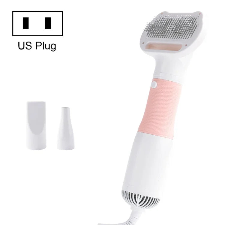3-in-1 600W 반려동물 전기 고풍량 털 제거 송풍 빗, 규격:, 미국 플러그 110V, 유럽 플러그 220V, 영국 플러그 220-240V