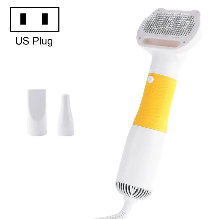 3-in-1 600W 반려동물 전기 고풍량 털 제거 송풍 빗, 규격:, 미국 플러그 110V, 유럽 플러그 220V, 영국 플러그 220-240V