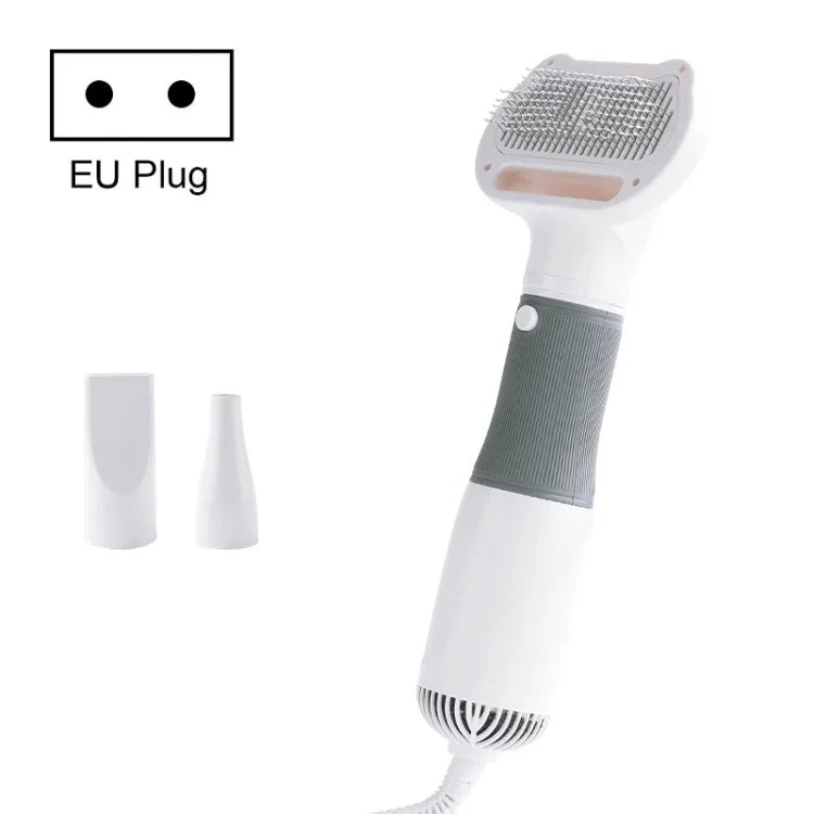 3-in-1 600W 반려동물 전기 고풍량 털 제거 송풍 빗, 규격:, 미국 플러그 110V, 유럽 플러그 220V, 영국 플러그 220-240V