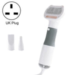 3-in-1 600W 반려동물 전기 고풍량 털 제거 송풍 빗, 규격:, 미국 플러그 110V, 유럽 플러그 220V, 영국 플러그 220-240V