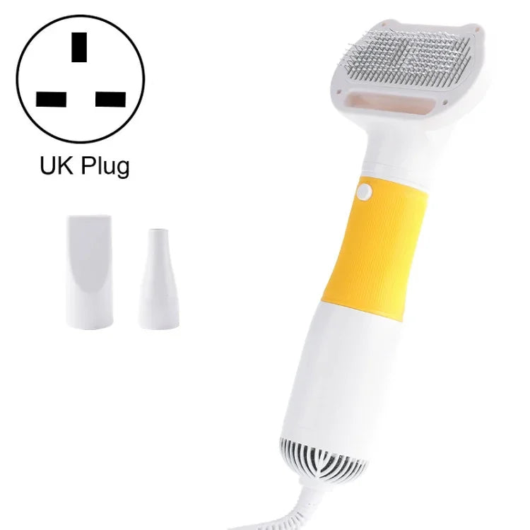 3-in-1 600W 반려동물 전기 고풍량 털 제거 송풍 빗, 규격:, 미국 플러그 110V, 유럽 플러그 220V, 영국 플러그 220-240V