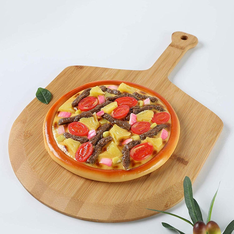 대나무 피자 패들 치즈 스테이크 베이킹 서빙 트레이 도마, 38.5x29.5x1cm