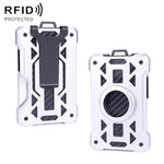 AirTag 2세대 / AirTag 1세대용 카드 홀더 메탈 도난 방지 RFID 지갑, ak-4 A 블랙, ak-4 A 블루, ak-4 A 실버, ak-4 A 그레이, ak-4 B 블랙, ak-4 B 실버, ak-4 B 블루, ak-4 B 그레이
