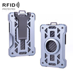 AirTag 2세대 / AirTag 1세대용 카드 홀더 메탈 도난 방지 RFID 지갑, ak-4 A 블랙, ak-4 A 블루, ak-4 A 실버, ak-4 A 그레이, ak-4 B 블랙, ak-4 B 실버, ak-4 B 블루, ak-4 B 그레이