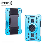 AirTag 2세대 / AirTag 1세대용 카드 홀더 메탈 도난 방지 RFID 지갑, ak-4 A 블랙, ak-4 A 블루, ak-4 A 실버, ak-4 A 그레이, ak-4 B 블랙, ak-4 B 실버, ak-4 B 블루, ak-4 B 그레이