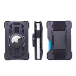 AirTag 2세대 / AirTag 1세대용 카드 홀더 메탈 도난 방지 RFID 지갑, ak-4 A 블랙, ak-4 A 블루, ak-4 A 실버, ak-4 A 그레이, ak-4 B 블랙, ak-4 B 실버, ak-4 B 블루, ak-4 B 그레이