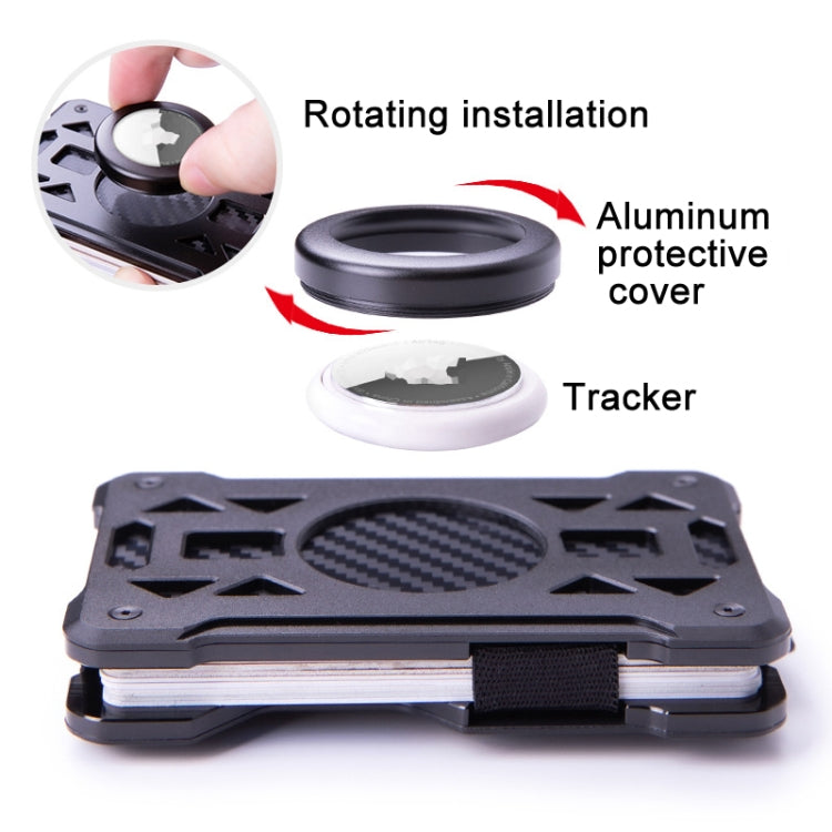 AirTag 2세대 / AirTag 1세대용 카드 홀더 메탈 도난 방지 RFID 지갑, ak-4 A 블랙, ak-4 A 블루, ak-4 A 실버, ak-4 A 그레이, ak-4 B 블랙, ak-4 B 실버, ak-4 B 블루, ak-4 B 그레이