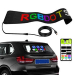 차량용 LED 유연 디스플레이 휴대폰 앱 제어 블루투스 연결, S1664RGB 390x107mm, S1696RGB 672x122mm, S3264RGB 390x187mm, S3296RGB 672x218mm