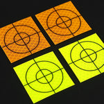 FP001 Diamond Tunnel Mapping Reflective Sticker Monitoring Measurement Point Sticker, Size: 60x60mm, 60x60mm, 60x60mm With Triangle