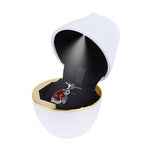 017257 장미 모양 LED 스포트라이트 반지 목걸이 보관함 보석 없음, 사양:, 017257 펜던트(로열 블루), 017257 펜던트(화이트), 017257 펜던트(핑크), 017257 펜던트(그린), 017257 반지(레드), 017257 반지(로열 블루), 017257 반지(화이트)