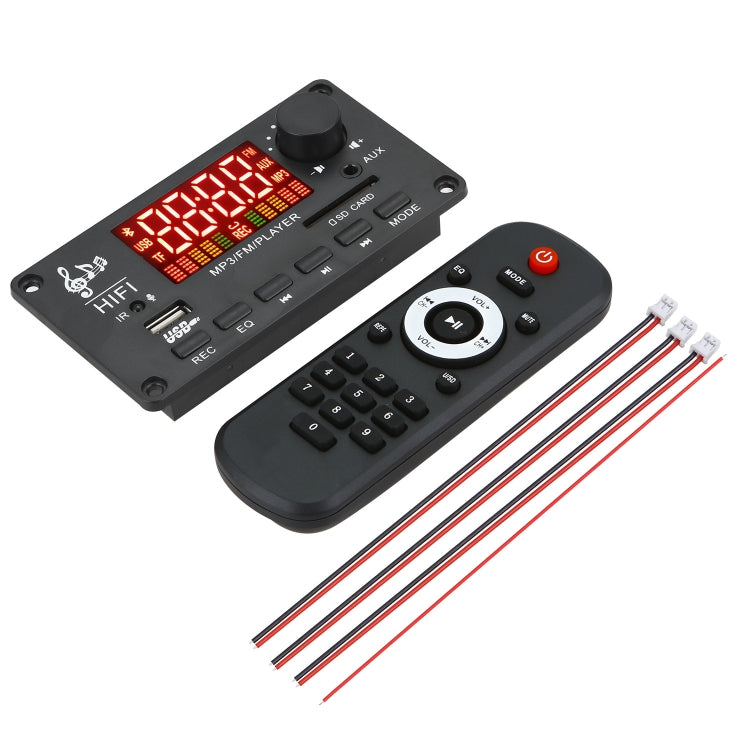 JX-Y04 12V 50W 컬러 스크린 블루투스 디코딩 보드, FM / 통화 / 녹음 지원, JX-Y04 화이트, JX-Y04 블랙, JX-Y04 블랙 화이트