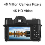 R10 4K HD 48MP 레트로 접이식 스크린 디지털 카메라, R10 심플 버전
