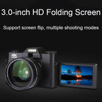 R10 4K HD 48MP 레트로 접이식 스크린 디지털 카메라, R10 심플 버전