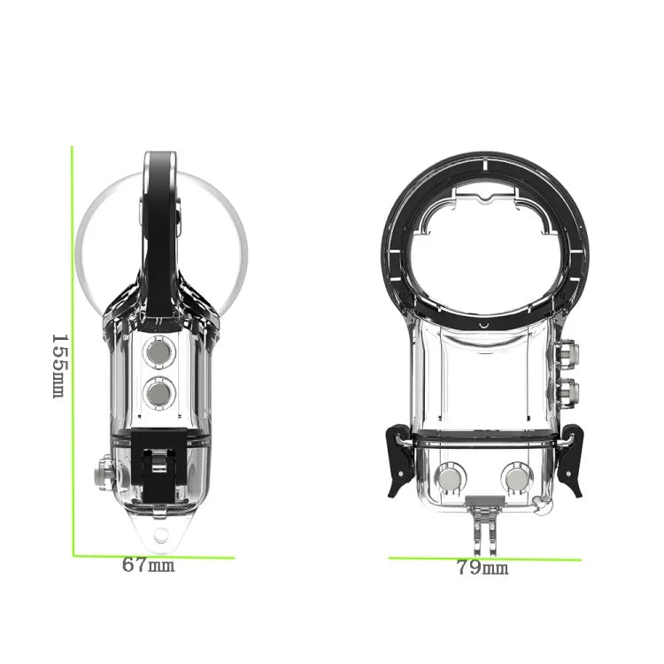 Insta360 X3 카메라 방수 케이스 밀폐 다이빙 셸용 (로고 없는 중성), 로고 없는 중성