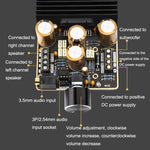 TDA7850 앰프 보드 2.1 채널 2x80W 자동차 AB 타입 앰프 모듈 DIY 고출력 120W 베이스, TDA7850
