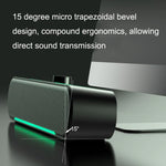 LED Luminous HIFI Stereo Computer Speakers Long Gaming Wired Audio, A39 Wired (Black)