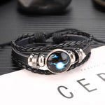 Twelve Constellations Multilayer Beaded Cowhide Bracelet, Style: Virgo Ordinary, Bracelet Leo Ordinary, Bracelet Libra Luminous, Bracelet Capricorn Luminous, Bracelet Scorpio Luminous, Bracelet Pisces Ordinary, Bracelet Cancer Luminous                 ...