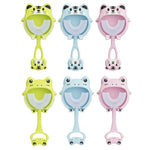 S8 2pcs Children Cartoon Animal Manual U-shaped Silicone Toothbrush for 2-12 Years Old