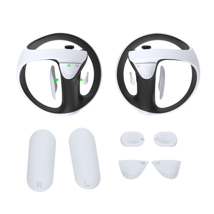 PS5 VR2 DOBE 미끄럼 방지 실리콘 패드 키트 핸들 버튼 보호대, TP5-2512