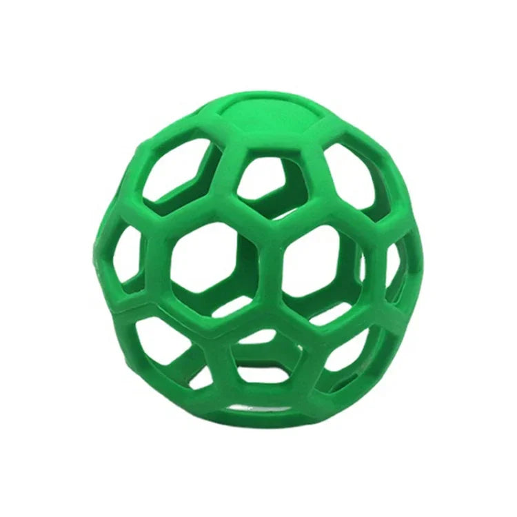 1030001 Dog Toy Hollow Ball Bite-resistant Elastic Pet Rubber Toy Balls, Spec:, Hollow, Bell, Tennis
