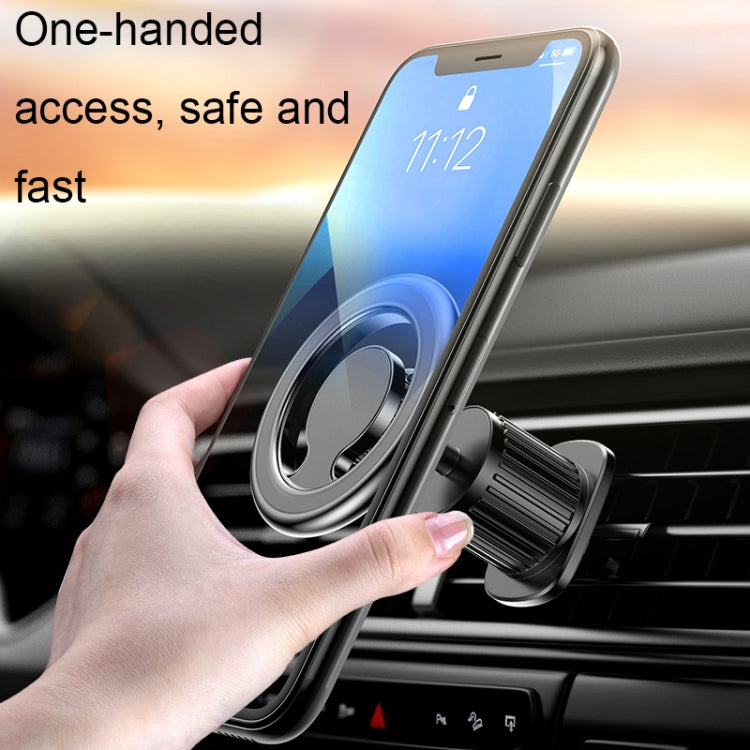D19 Car Magnetic Mobile Phone Holder Rotatable Metal Navigation Bracket, Spec:, D19 Air Outlet (Black), D19 Seat (Silver), D19 Sticker (Black), D19 Sticker (Silver), D19 Air Outlet (Silver), D19 Extended (Black), D19 Extended (Silver), D19 Seat (Black)