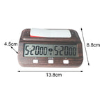 HQT101w Plastic Chess Clock Go Chess Timer, HQT101w Wood Grain