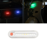 Motorcycle Electric Car Anti-Rear Collision Solar Strobe Warning Light, Red Light, Blue Light, Colorful Light, Bright Colorful Light