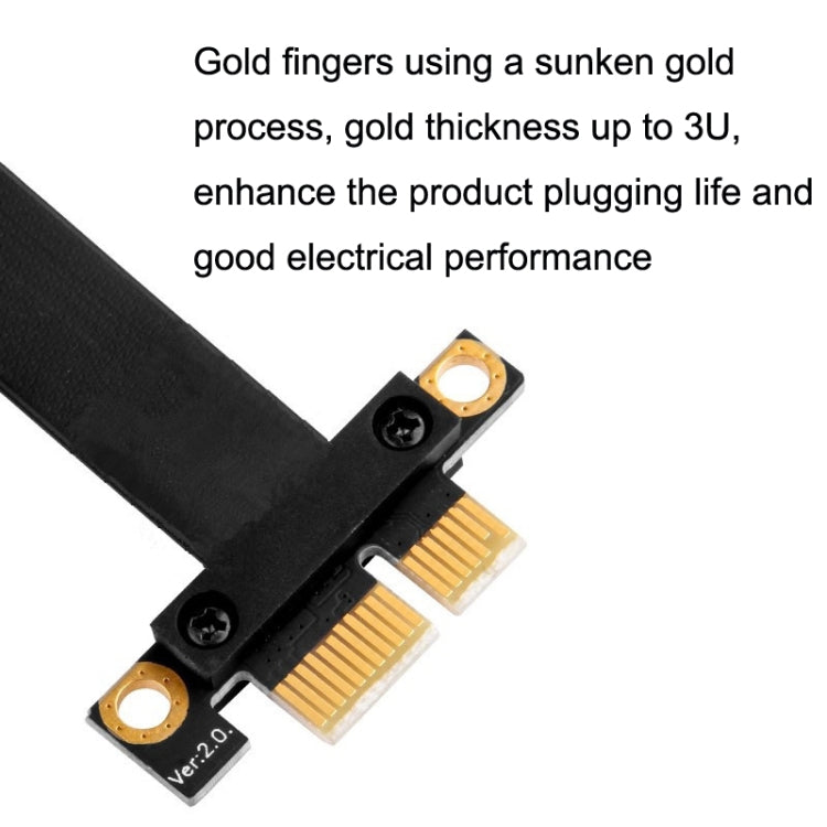 PCI-E 3.0 1X 90도 그래픽 카드 / 무선 네트워크 카드 연장 케이블, 케이블 길이:, 5cm, 10cm, 15cm, 20cm, 25cm, 30cm, 40cm, 50cm