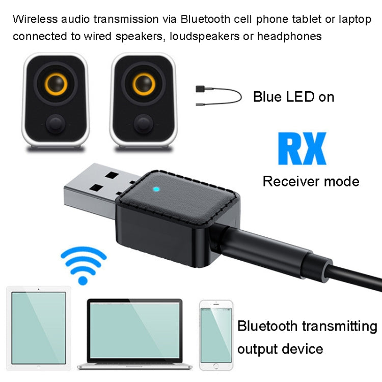RX-TX-413 USB 블루투스 수신 발신 2-in-1 어댑터, RX-TX-413 블랙, RX-TX-413 화이트