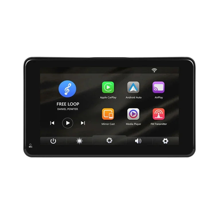 A3135 7인치 HD 유선 스마트 스크린 무선 CarPlay + Android Auto + Android 지원, 카메라 없음, 카메라 포함