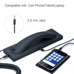 3.5mm 범용 오피스 휴대폰 레트로 외부 헤드셋 휴대폰 핸드셋, 3.5mm 유선 블랙, 3.5mm 유선 화이트