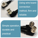 BNC Male to Male Elbow Audio and Video Cable Coaxial Cable, Length:, 0.5m, 1m, 1.5m, 2m, 3m