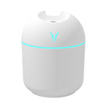USB 미니 데스크탑 컬러풀 야간등 차량용 가습기, 규격:, 250ml (Y-화이트), 250ml (Y-핑크), 250ml (Y-블루), 220ml (Y2-화이트), 220ml (Y2-핑크), 220ml (Y2-블루)