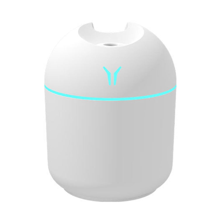 USB 미니 데스크탑 컬러풀 야간등 차량용 가습기, 규격:, 250ml (Y-화이트), 250ml (Y-핑크), 250ml (Y-블루), 220ml (Y2-화이트), 220ml (Y2-핑크), 220ml (Y2-블루)