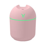 USB 미니 데스크탑 컬러풀 야간등 차량용 가습기, 규격:, 250ml (Y-화이트), 250ml (Y-핑크), 250ml (Y-블루), 220ml (Y2-화이트), 220ml (Y2-핑크), 220ml (Y2-블루)