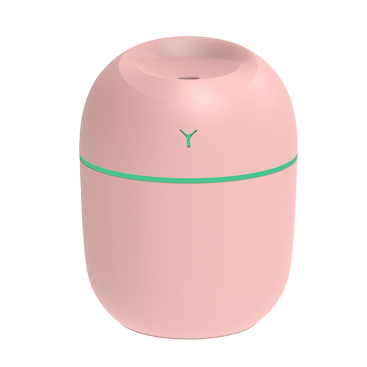USB 미니 데스크탑 컬러풀 야간등 차량용 가습기, 규격:, 250ml (Y-화이트), 250ml (Y-핑크), 250ml (Y-블루), 220ml (Y2-화이트), 220ml (Y2-핑크), 220ml (Y2-블루)