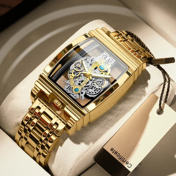 BINBOND B5011 Gear Hollow Outdoor Waterproof Luminous Men Business Watches