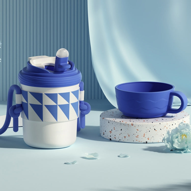 316 스테인리스 스틸 보온컵 3용도 빨대 직수 커피 컵, 300ml, 450ml