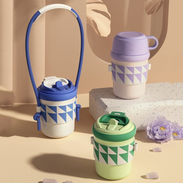 316 스테인리스 스틸 보온컵 3용도 빨대 직수 커피 컵, 300ml, 450ml