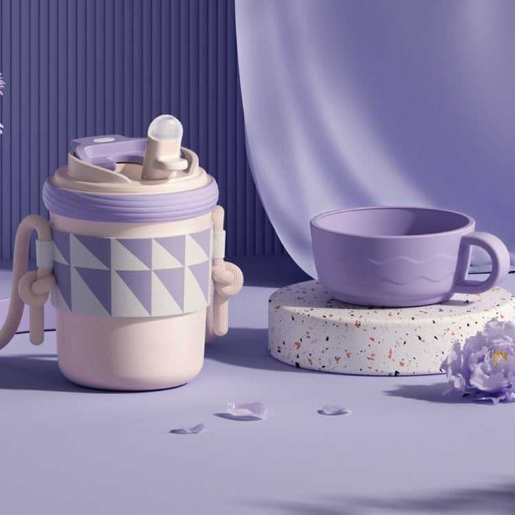 316 스테인리스 스틸 보온컵 3용도 빨대 직수 커피 컵, 300ml, 450ml