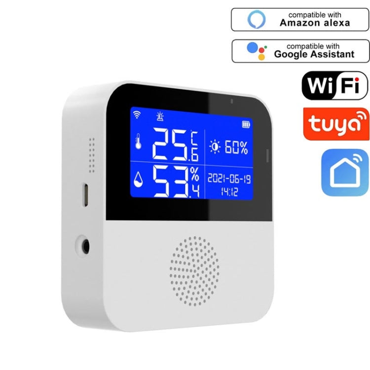 Tuya WIFI 온습도 센서 2.9인치 LCD 디스플레이 포함, 사양: 센서만, 감지선 포함
