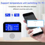 Tuya WIFI 온습도 센서 2.9인치 LCD 디스플레이 포함, 사양: 센서만, 감지선 포함