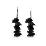 Long Exaggerated Fabric Art Handmade Petal Earrings, E1908-21 Blue, E1908-22 Yellow, E1908-23 Red, E1908-24 Pink, E1908-25 Black, E1908-26 White, E1908-27 Blue, E1908-28 Red, E1908-29 Black, E1908-30 Yellow, E1908-31 Pink, E1908-32 White, E1908-33 Blac...