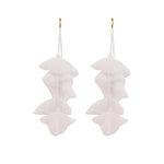 Long Exaggerated Fabric Art Handmade Petal Earrings, E1908-21 Blue, E1908-22 Yellow, E1908-23 Red, E1908-24 Pink, E1908-25 Black, E1908-26 White, E1908-27 Blue, E1908-28 Red, E1908-29 Black, E1908-30 Yellow, E1908-31 Pink, E1908-32 White, E1908-33 Blac...