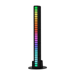 RGB 사운드 제어 리드미컬 반응 조명 음악 분위기 LED 픽업 조명, 충전식, 플러그인