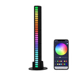 RGB 사운드 제어 리드미컬 반응 조명 음악 분위기 LED 픽업 조명, 충전식, 플러그인