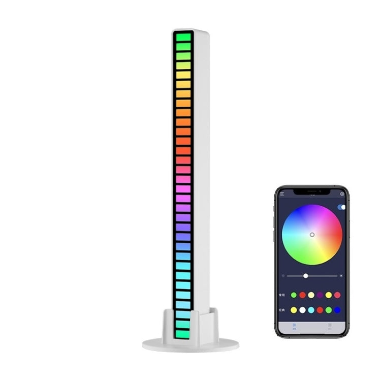 RGB 사운드 제어 리드미컬 반응 조명 음악 분위기 LED 픽업 조명, 충전식, 플러그인