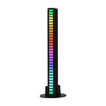 RGB 사운드 제어 리드미컬 반응 조명 음악 분위기 LED 픽업 조명, 충전식, 플러그인