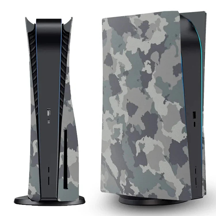 PS5 CD-ROM 버전 게임 콘솔 위장 무늬 보호 커버, 위장 무늬