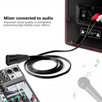 2RCA to 2XLR 스피커 캐논 케이블 오디오 밸런스 케이블, 0.5m, 1m, 1.5m, 3m